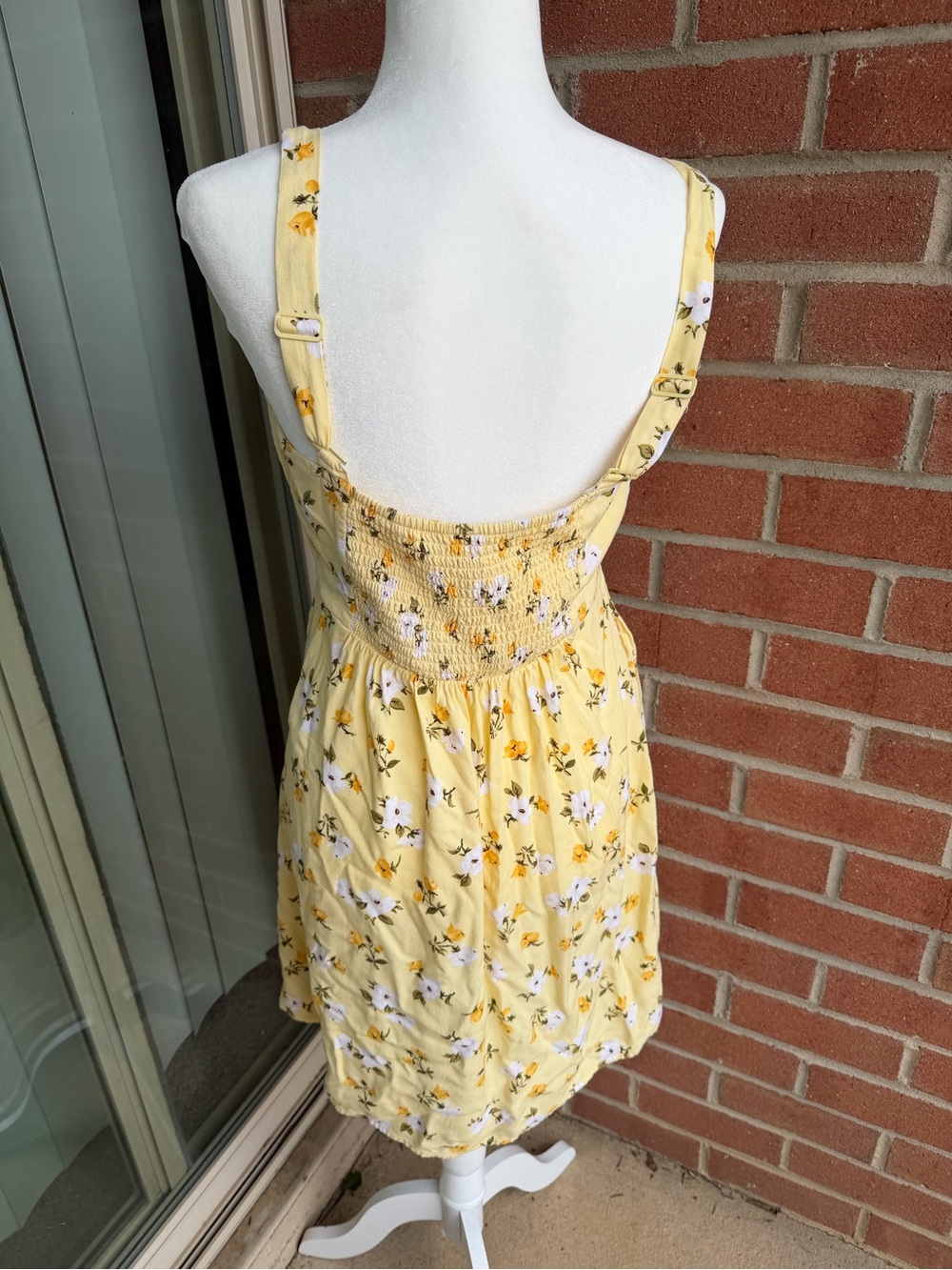 Old Navy yellow floral mini dress - Picture 3 of 5